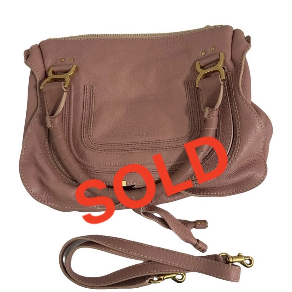 CHLOE Marcie Zip Leather Shoulder Bag